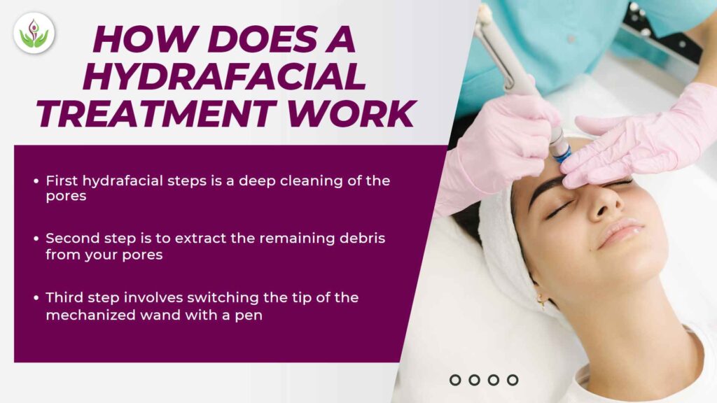 How does a hydrafacial treatment work